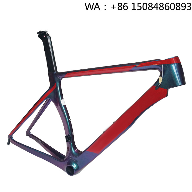 Carbon Bike Frame - カスタム仕様フルカーボンロードバイクフレーム超軽量レーシング自転車サイクリングボディOEMカスタム寸法プロロードサイクリング用