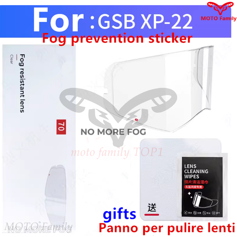 Cycling Gear And Equipment - GSB XP-22 ヘルメット特殊レンズ曇り止めステッカーオートバイサイクリング安全装備保護具