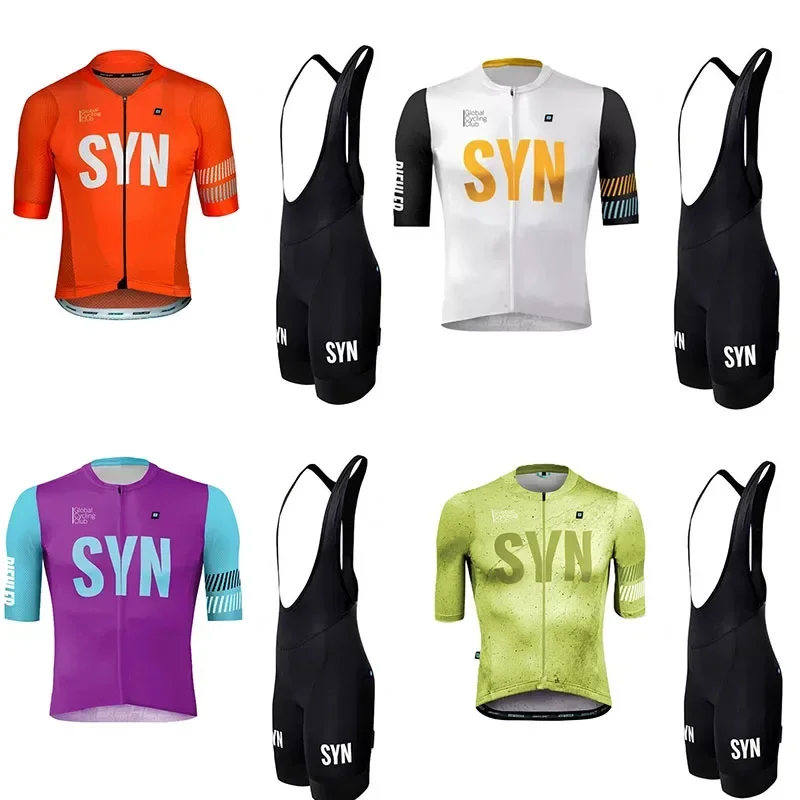 Cycling Bib Shorts - SYN 自転車ライディングウェア メンズ サマージャージ ビブ ロードサイクリングシャツ