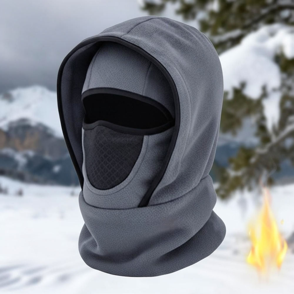 Cycling Gear And Equipment - 冬用サーマルバラクラバ帽子、フリース素材のネックウォーマー、防風、サイクリング、アウトドアスポーツ、スキー用ヘッドギア、保護具