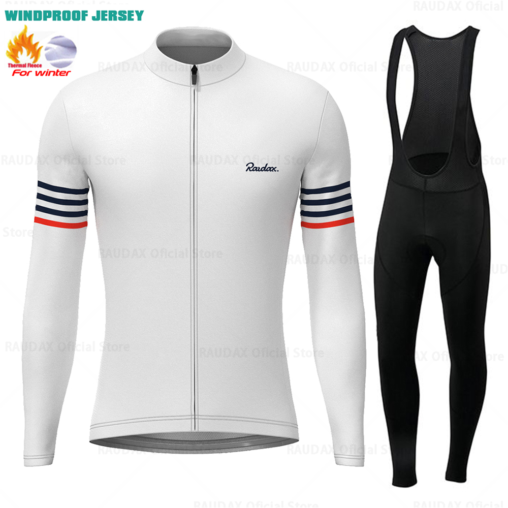 Cycling Gear Jersey - Raudax-冬用の長袖フリースジャージ,暖かくて暖かいサイクリングウェア