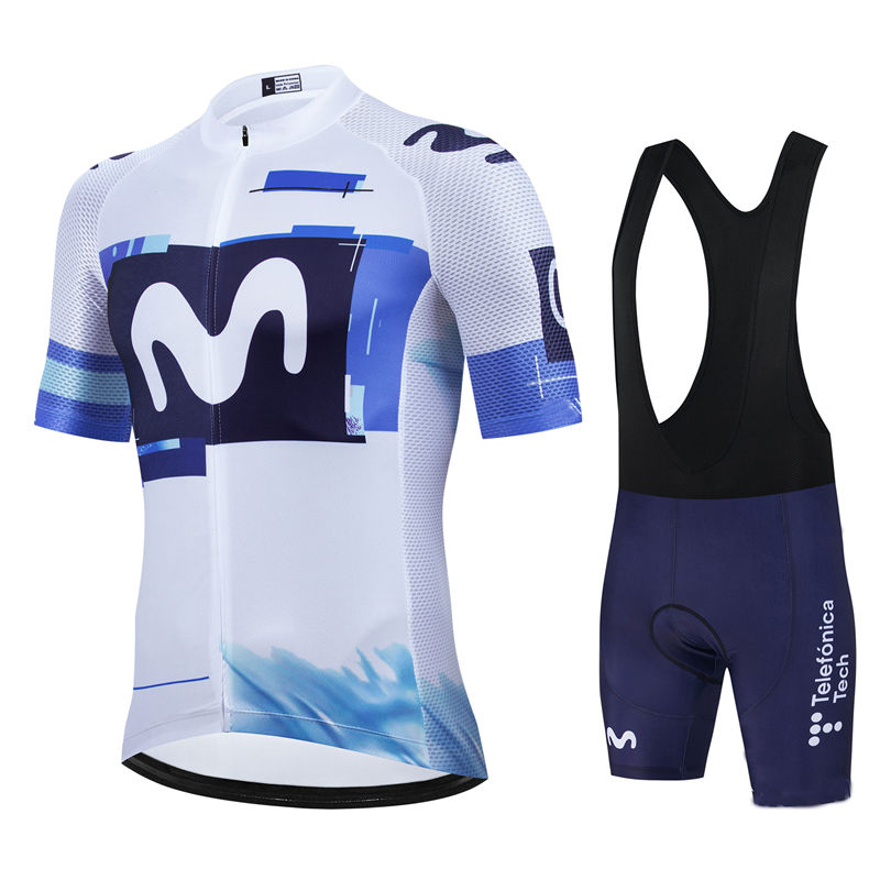 Cycling Gear Brands - Movistar プロチーム夏サイクリングジャージスーツメンズ通気性マウンテン自転車服セットバイクマウンテンマイヨ Ropa Ciclismo