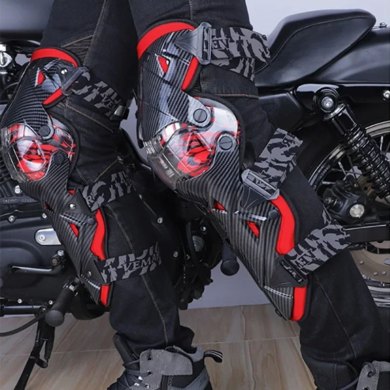 Cycling Gear And Equipment - モトクロス屋外レーシング膝パッドオートバイレッグガードプロテクター安全装備オフロードモトサイクリング保護具