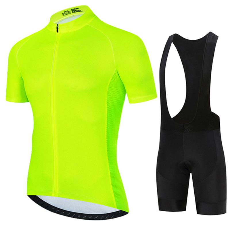 半袖サイクリングジャージ,蛍光グリーン,マウンテンバイクレー - Cycling Bib Shorts のレビューと価格