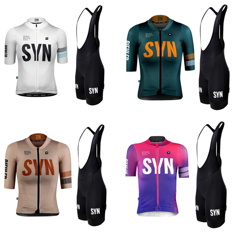 シンジケートチーム-女性用サイクリングセット,半袖ジャージと - Cycling Bib Shorts のレビューと価格