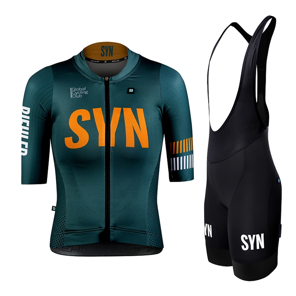 シンジケートチーム-女性用サイクリングセット,半袖ジャージと - Cycling Bib Shorts のレビューと価格