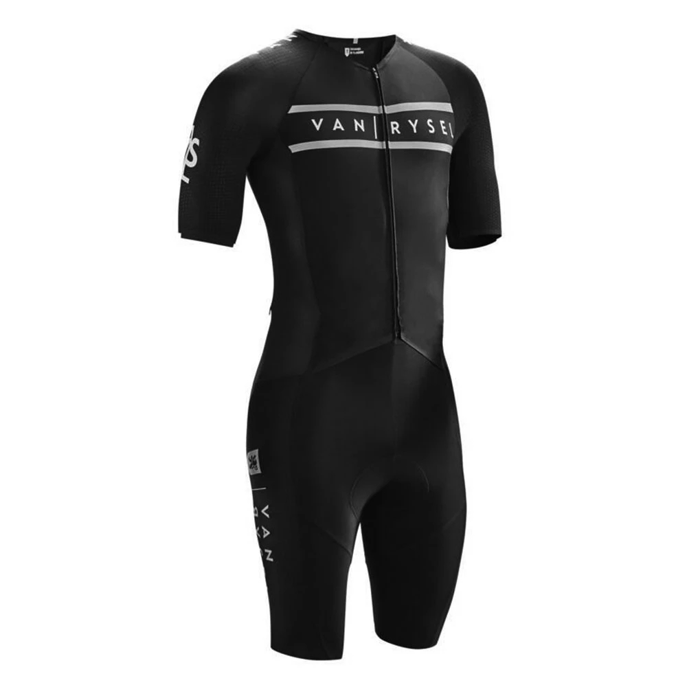Vanrysel ホワイト/ブラック ワンピース トライアス - Cycling Gear Jersey のレビューと価格