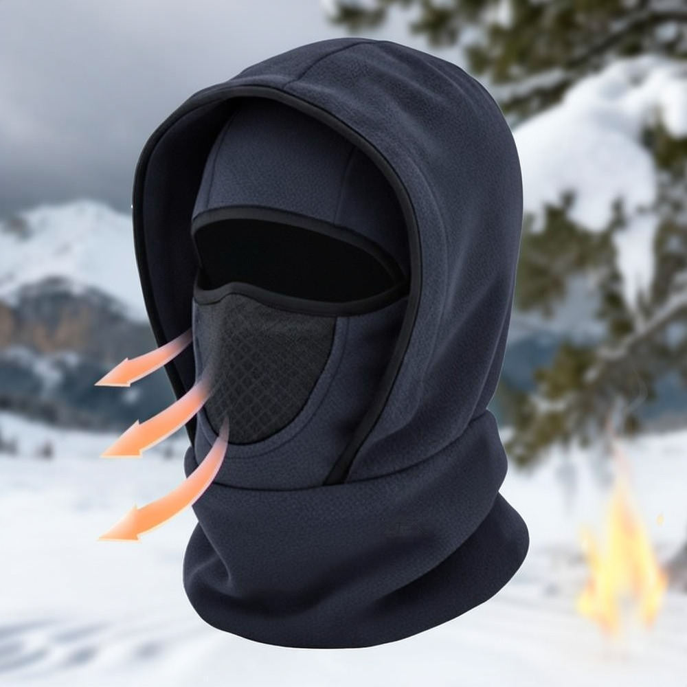 冬用サーマルバラクラバ帽子、フリース素材のネックウォーマー、 - Cycling Gear And Equipment のレビューと価格