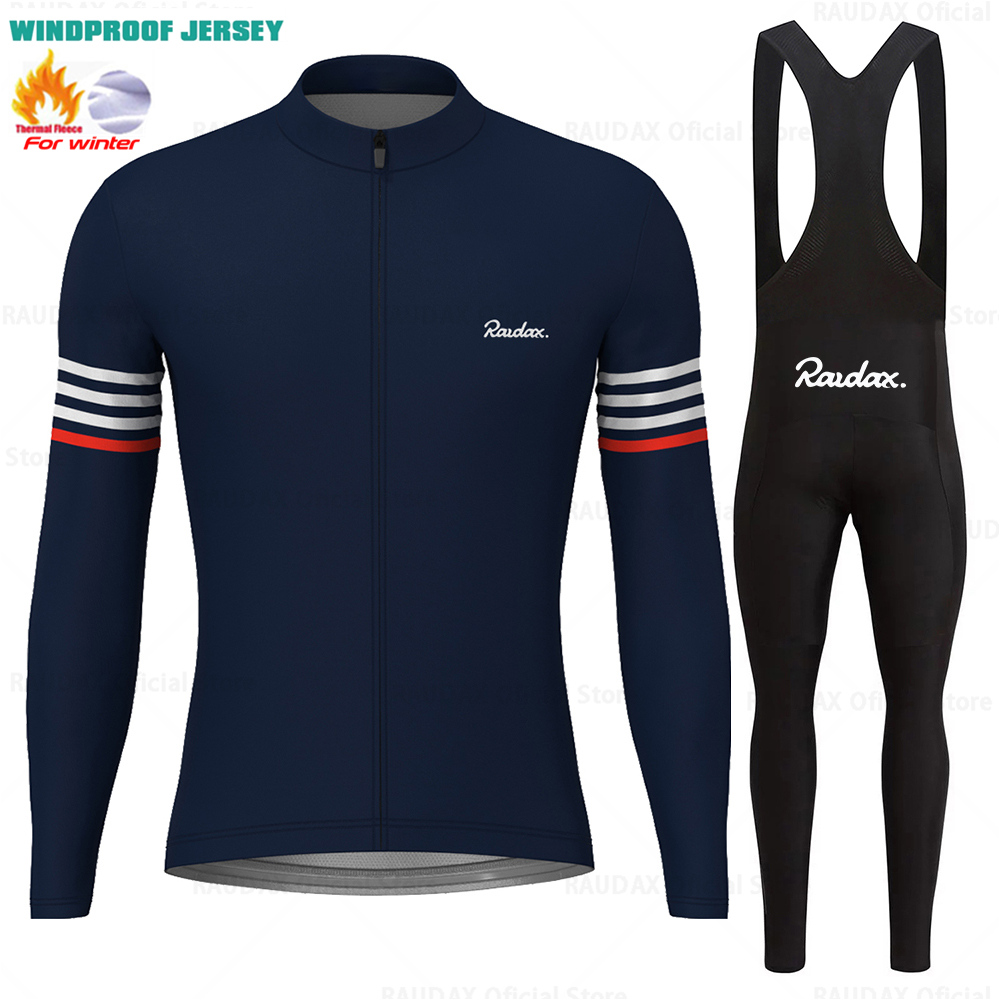 Raudax-冬用の長袖フリースジャージ,暖かくて暖かいサイ - Cycling Gear Jersey のレビューと価格