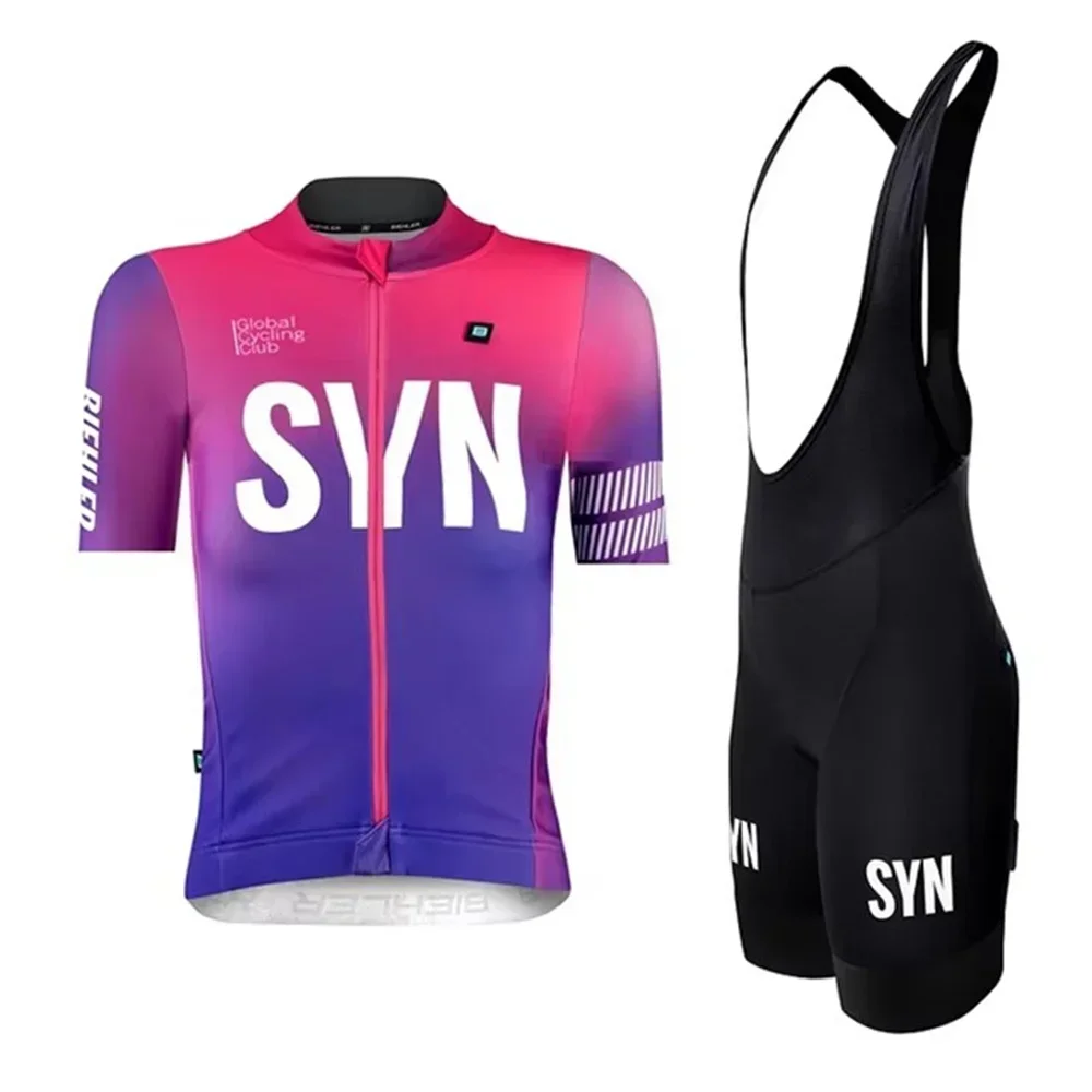 夏 SYN チームサイクリングセット女性シンジケート半袖ジャ - Cycling Bib Shorts のレビューと価格