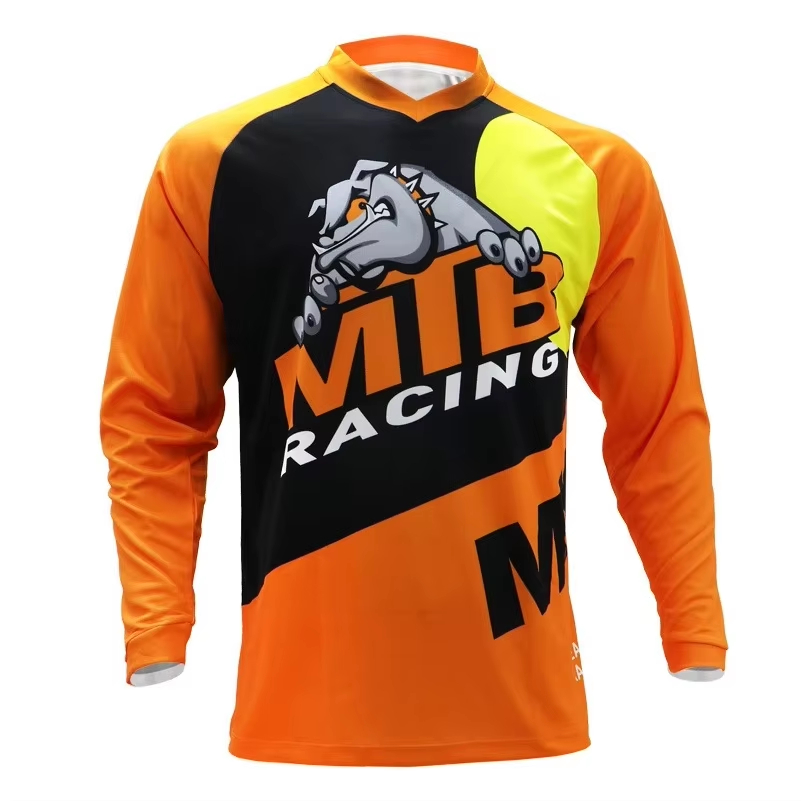 長袖MTBレーシングジャージ ファミリーマッチング ダウンヒ - Cycling Gear Jersey のレビューと価格
